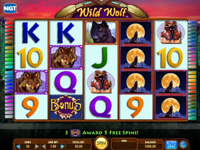 slot wild wolf igt